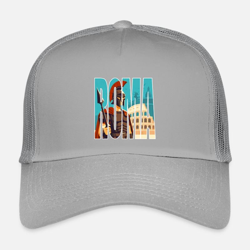 ROMA - Kids’ Trucker Cap - light grey