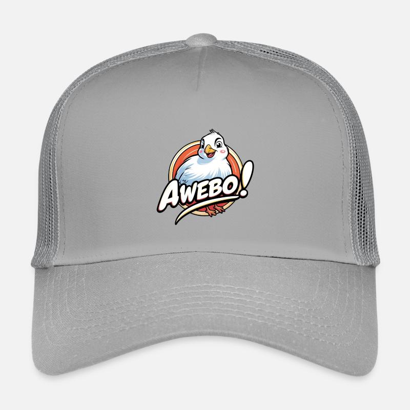 Awebo - Kids’ Trucker Cap - light grey