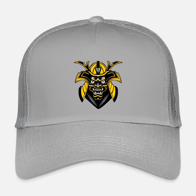 SMenpō Gold-Black Samurai Mask Kids’ Trucker Cap
