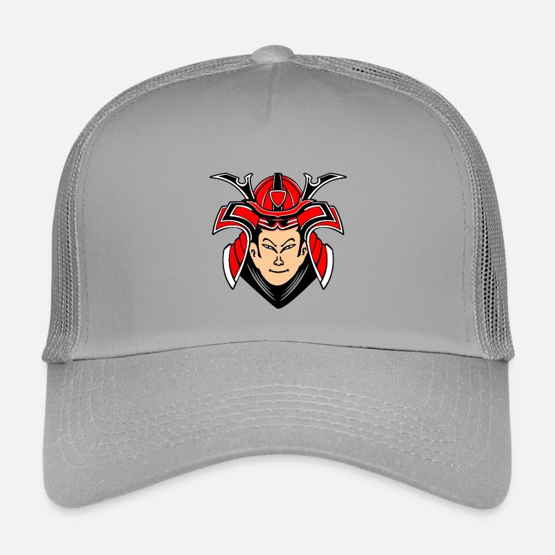 Samurai mit Helmdesign Kinder Trucker-Cap