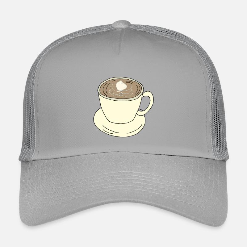 coffee cup - Kids’ Trucker Cap - light grey