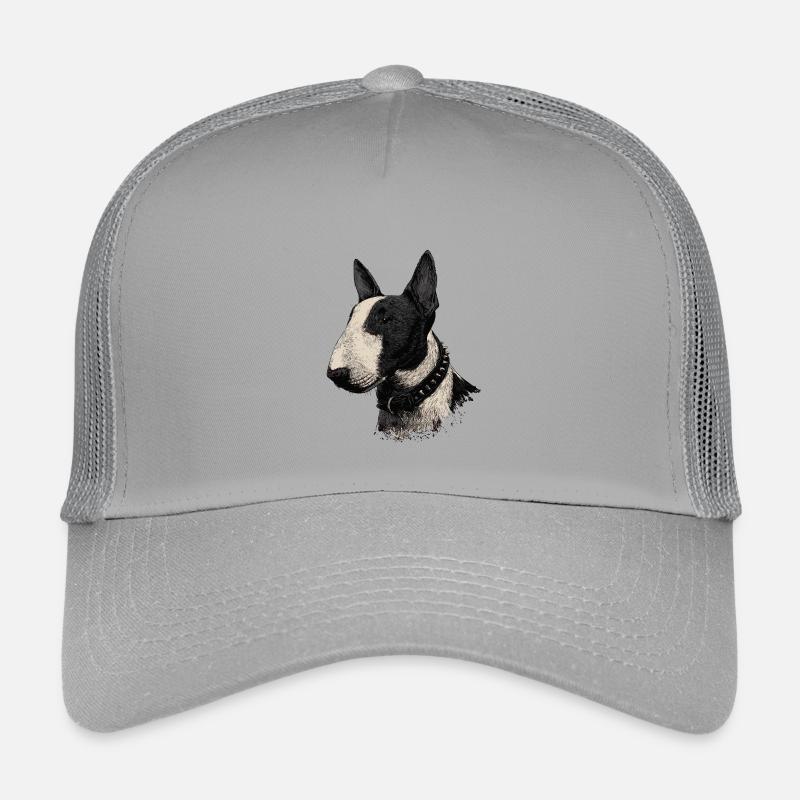 Bullterrier  - Kinder Trucker-Cap - Hellgrau