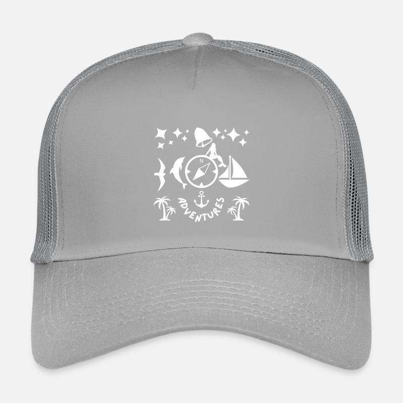 Abenteuer - Kinder Trucker-Cap - Hellgrau