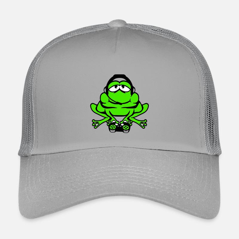 Frosch Gamer Nerd zocken Controller Konsole Spiel Kinder Trucker-Cap