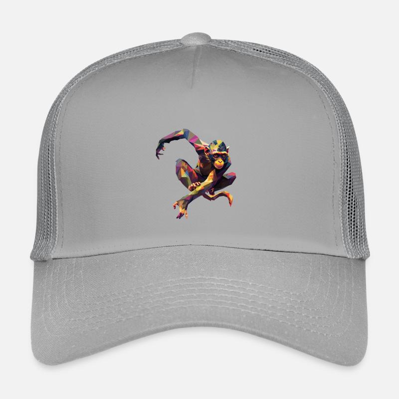Géométrique Coloré Singe Casquette trucker enfant