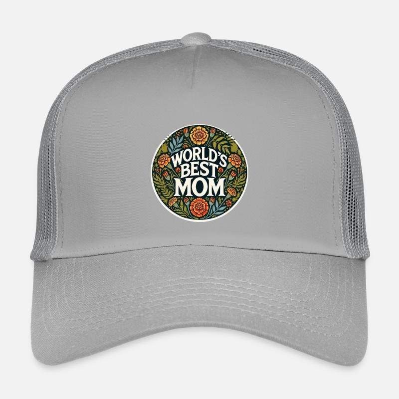 Floralabzeichen der besten Mutter der Welt Kinder Trucker-Cap