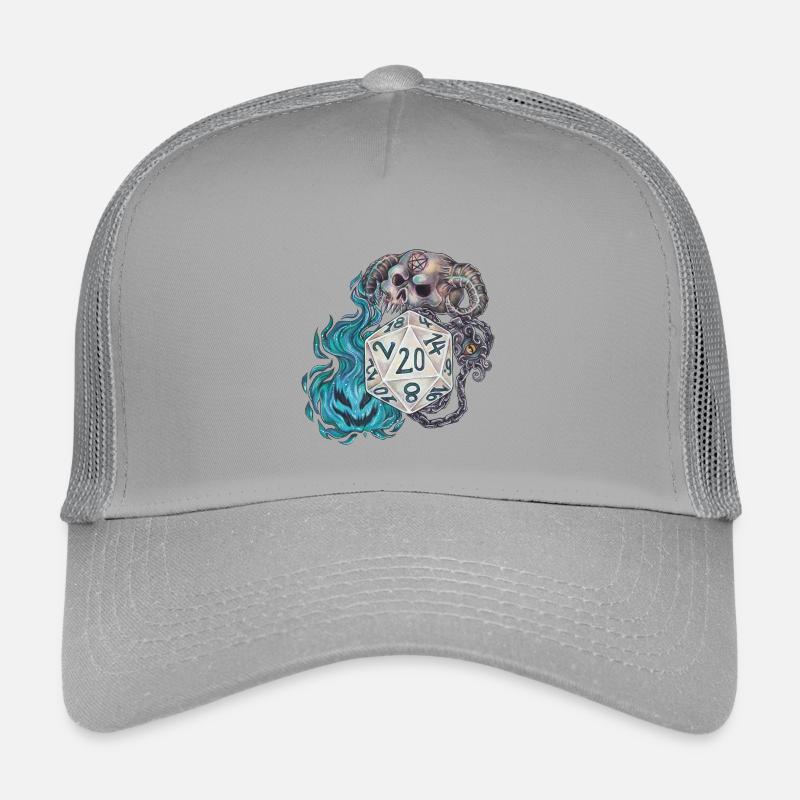Rollenspiel Tabletop D20 Würfel Geschenk Warlock Kinder Trucker-Cap