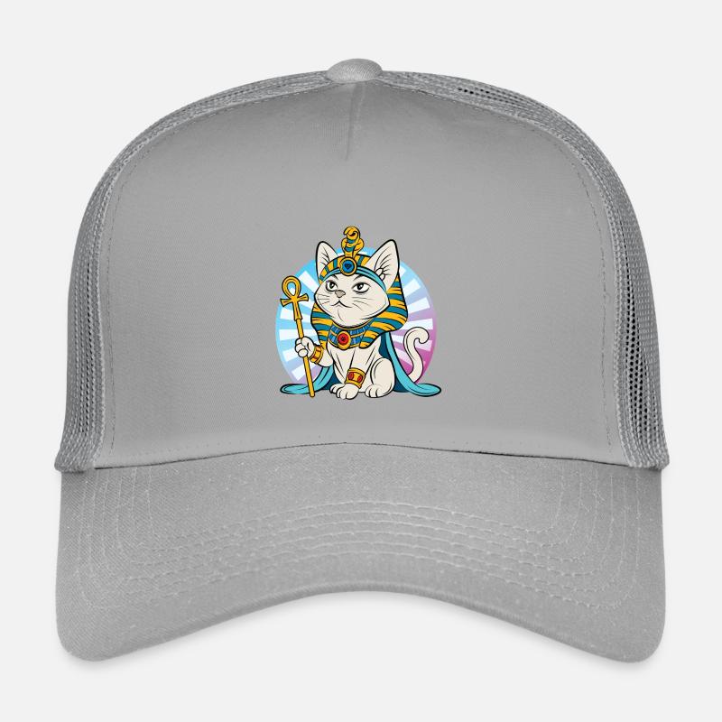 Egyptian Pharaoh Cat Kids’ Trucker Cap