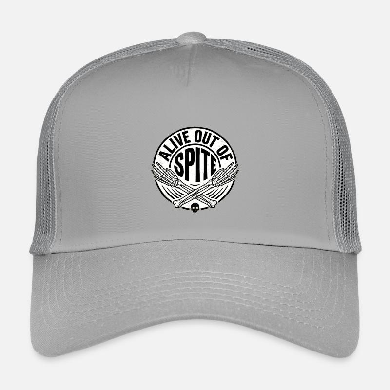 Überleben aus Trotz Knochenlogo - Kinder Trucker-Cap - Hellgrau