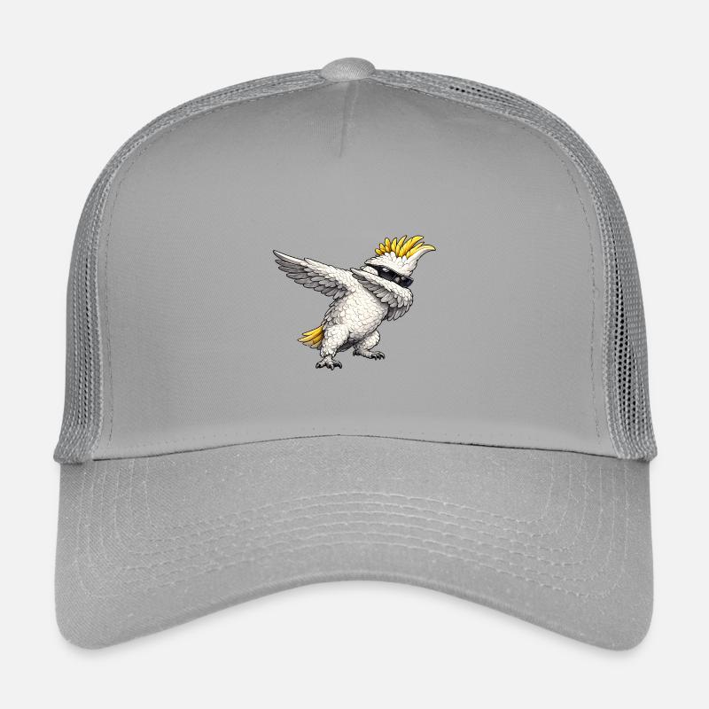 Dabbing Kakadu - Kinder Trucker-Cap - Hellgrau