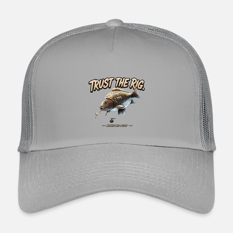 Vertrauen Sie dem Rig Karpfenfischerei-Design Kinder Trucker-Cap