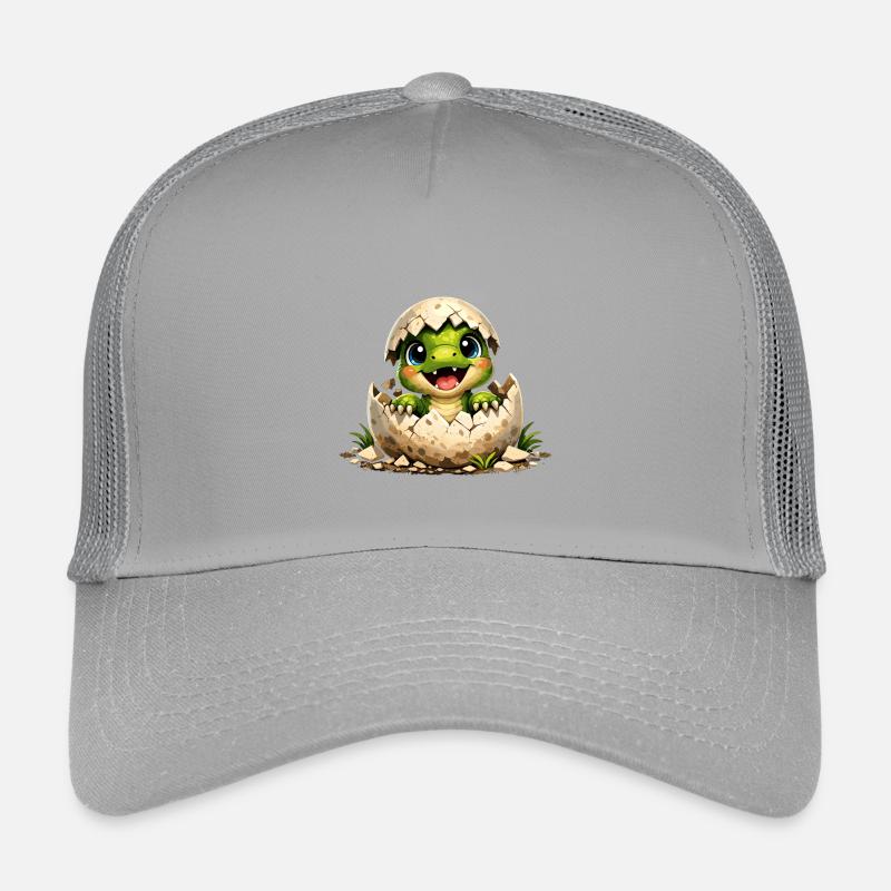 Un petit dinosaure mignon éclot de l’œuf Casquette trucker enfant