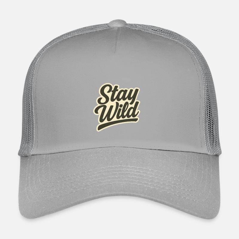 Stay_wild - Kinder Trucker-Cap - Hellgrau