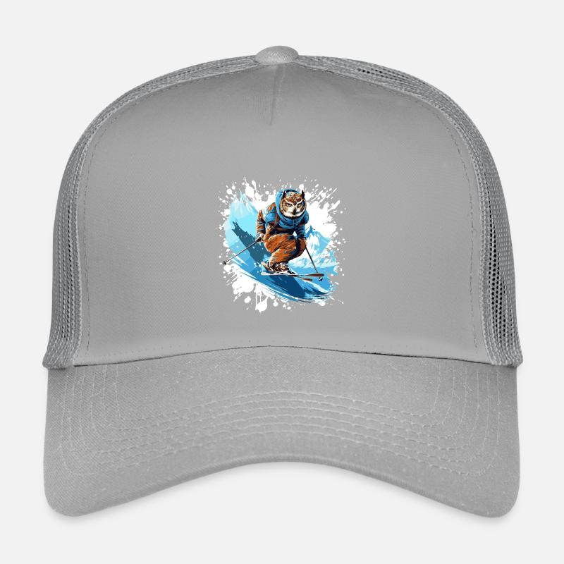 Eule Ski Skifahren Kinder Trucker-Cap