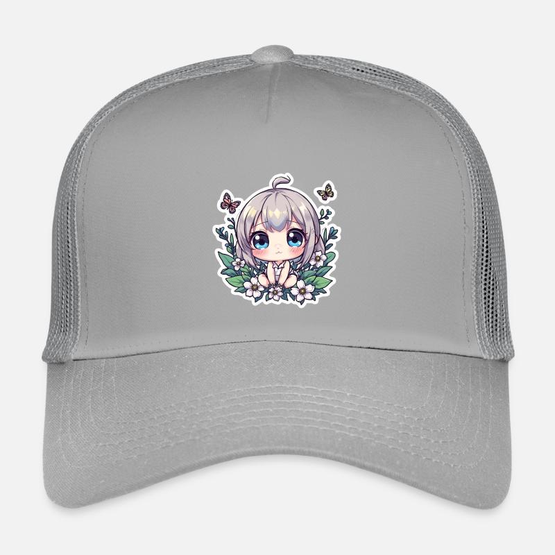 Chibi-Blumenzauber Kinder Trucker-Cap