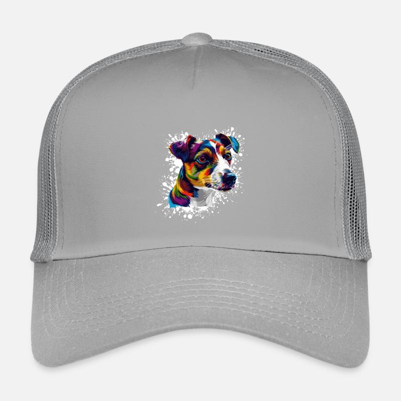 Chien Portrait Chien Éclaboussure Casquette trucker enfant