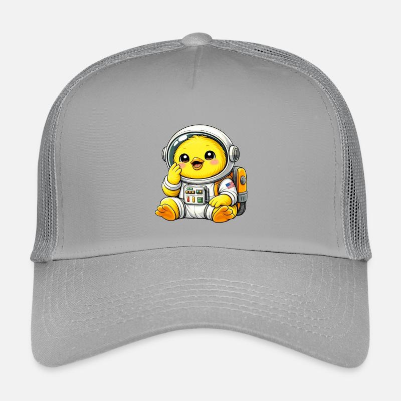 Cute Chicken Chick Astronaut Space Explorer Kids’ Trucker Cap