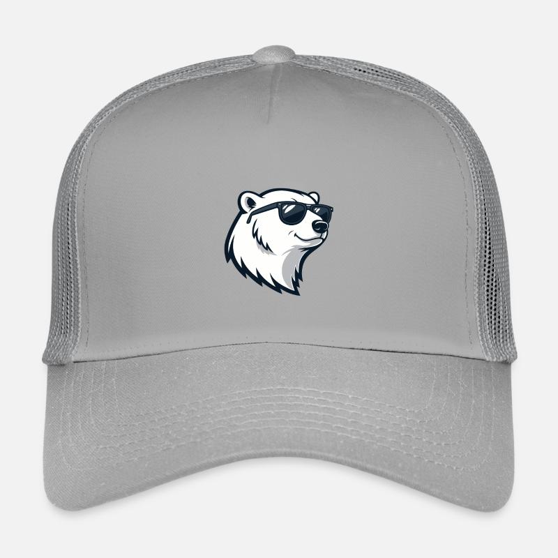 Eisbär mit Brille Kinder Trucker-Cap