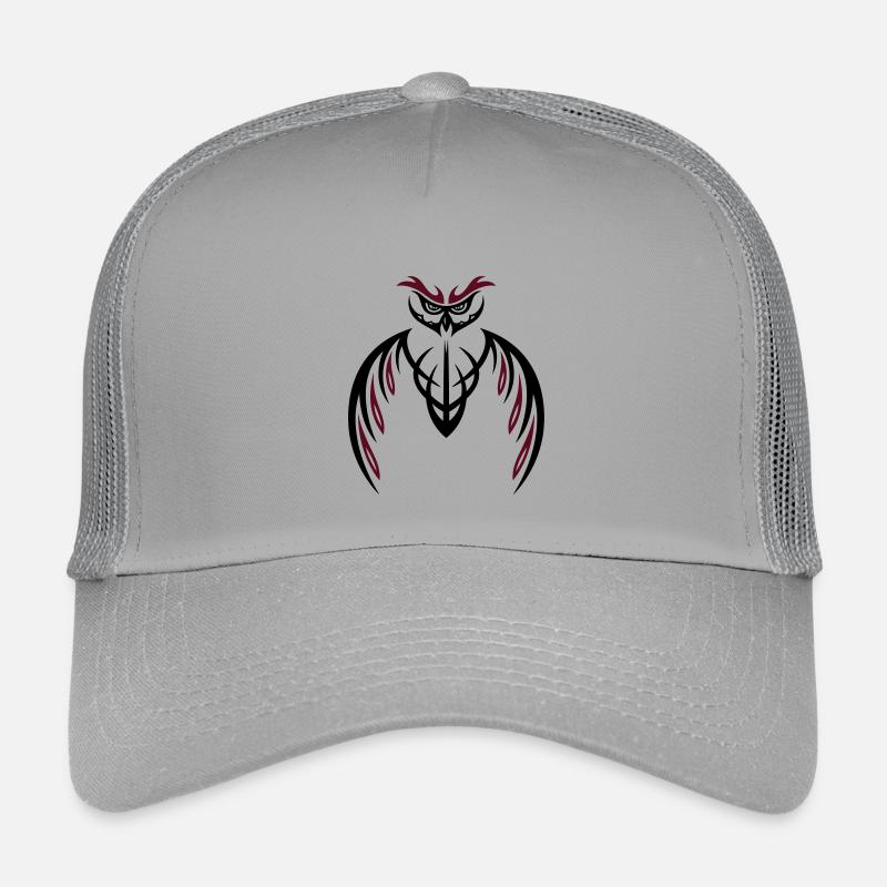 Large Owl Tribal & Tattoo Style. Kids’ Trucker Cap