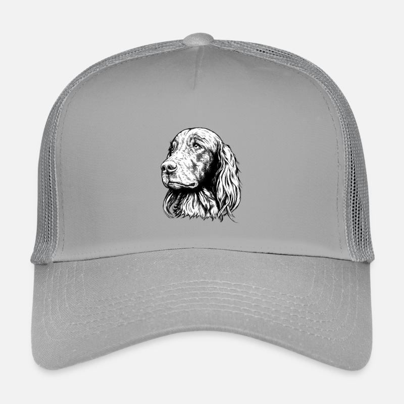 Irish Setter Portrait - Kinder Trucker-Cap - Hellgrau