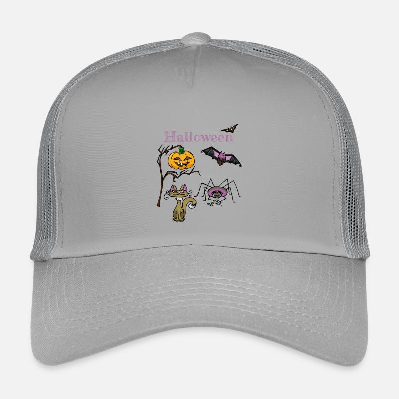 Conception de citrouille et de chauve-souris d’Halloween Casquette trucker enfant