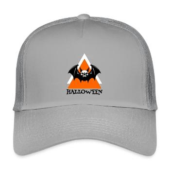 Halloween - Casquette trucker enfant - gris clair - Devant