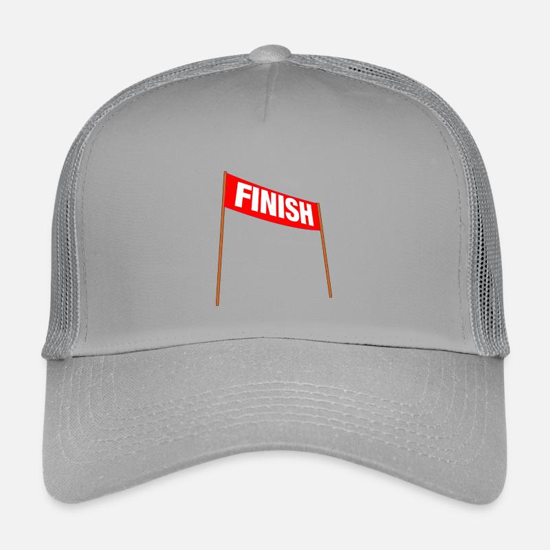 Bannière rouge avec FINITION – Vous avez réussi ! Casquette trucker enfant