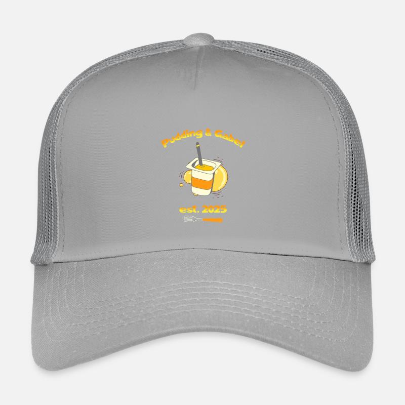 Pudding & Gabel Est. 2025 - Kinder Trucker-Cap - Hellgrau