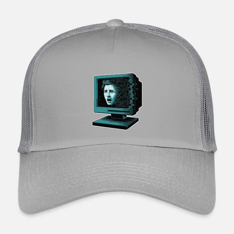 IA rétroglitch Retroglitch Computer Terror Casquette trucker enfant