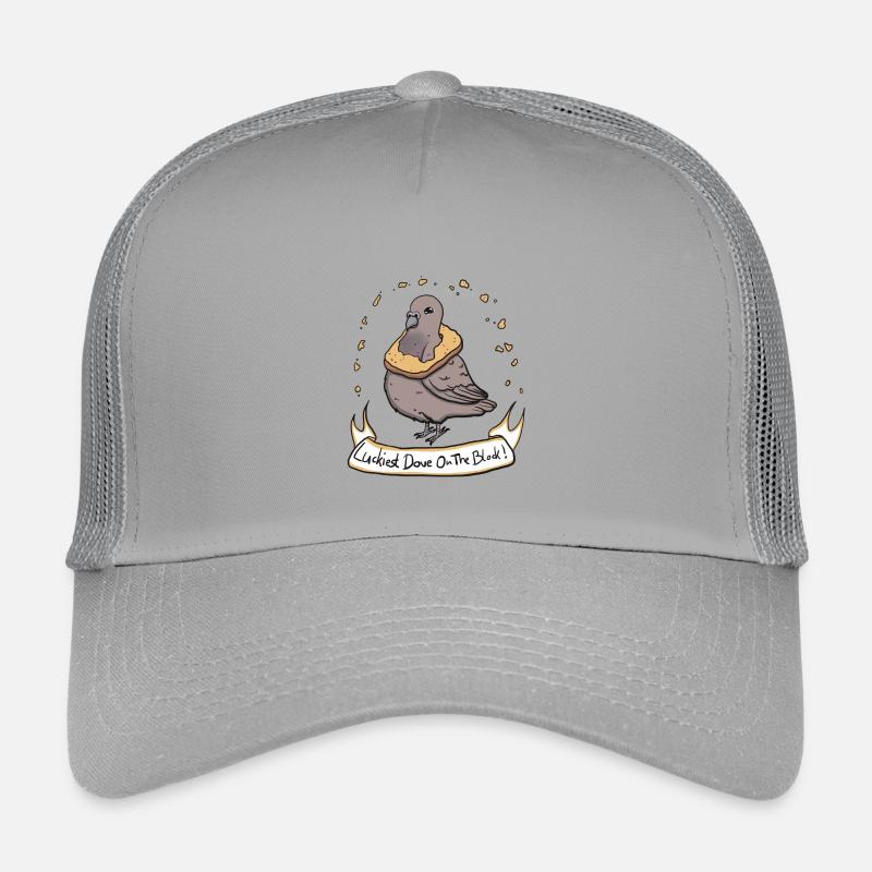Luckiest Dove! - Kinder Trucker-Cap - Hellgrau