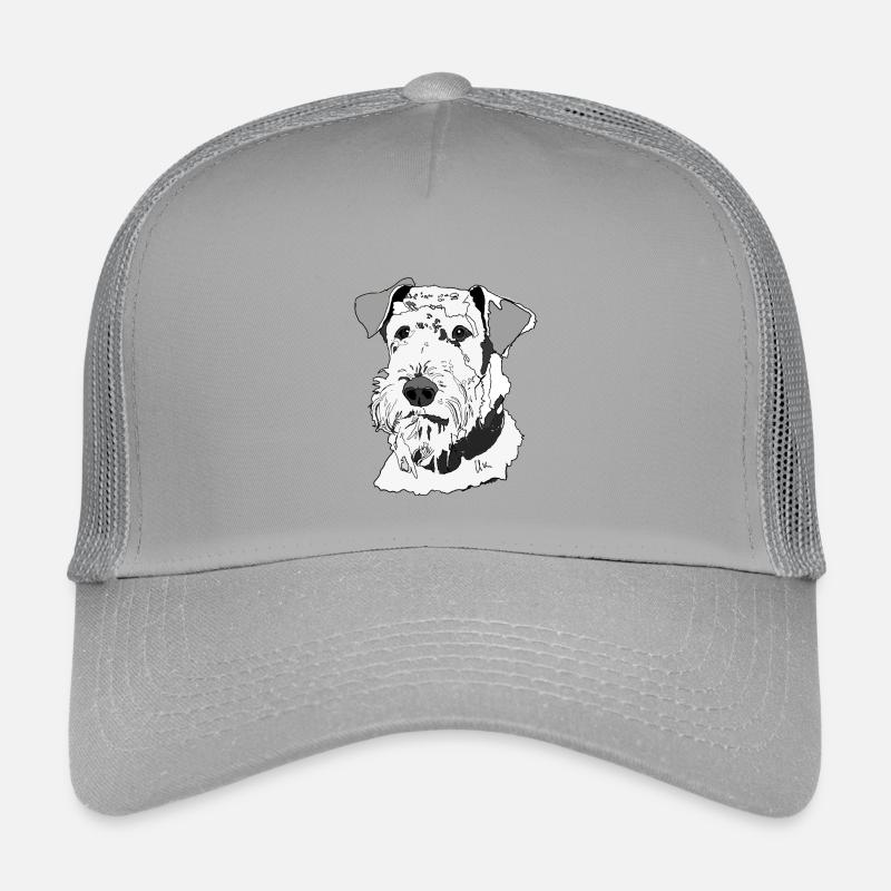 Airedale Terrier - Kinder Trucker-Cap - Hellgrau