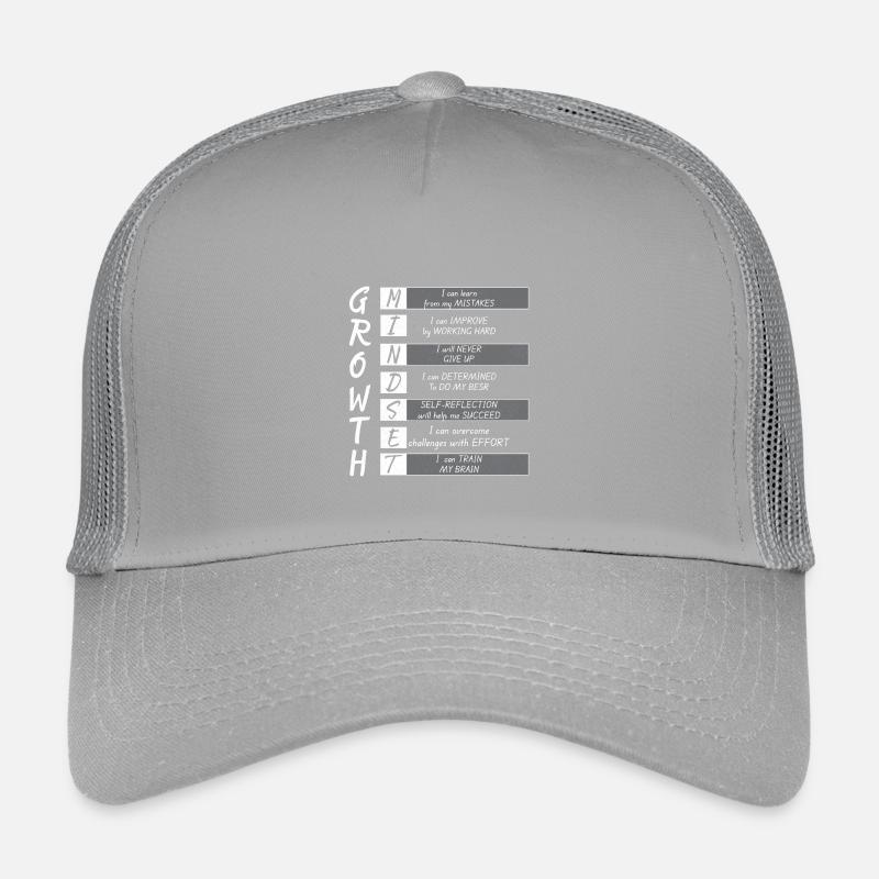 GROWTH MINDEST - Kinder Trucker-Cap - Hellgrau