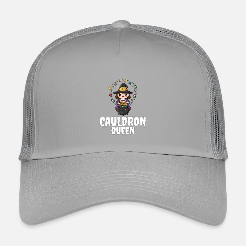 CAULDRON_QUEEN - Kids’ Trucker Cap - light grey