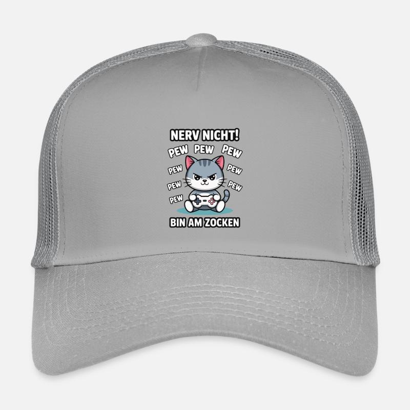 Courage Not I Gaming Cat Design Casquette trucker enfant