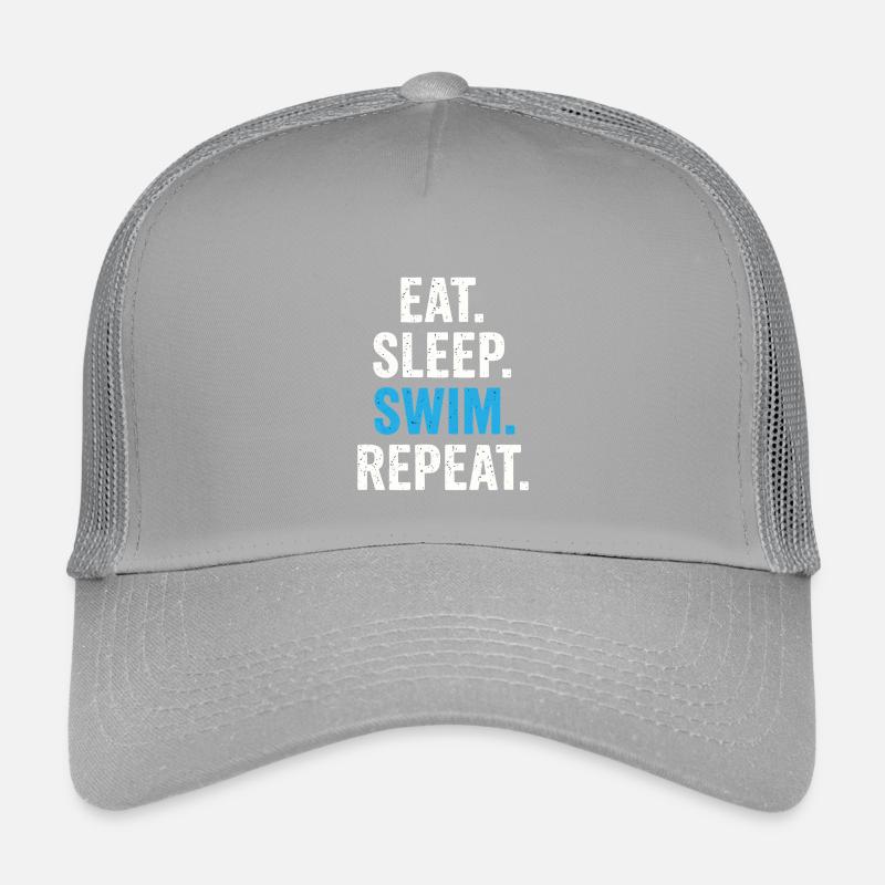 Eat sleep Swim Repeat Kids’ Trucker Cap