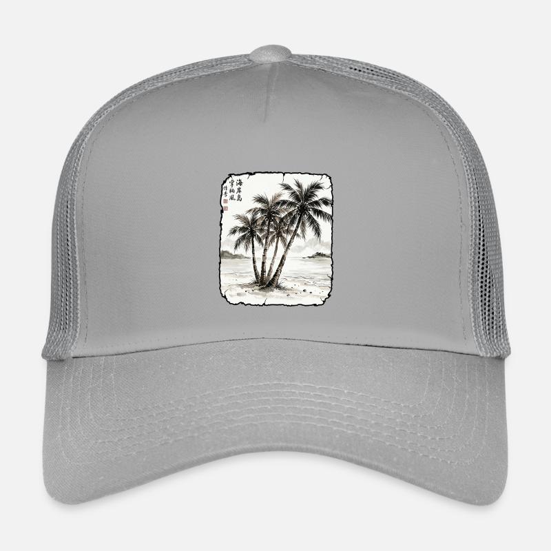 Palmen Strand Asiatisch Kinder Trucker-Cap