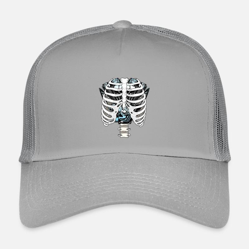 Ribcage Circuit Engine Motorcycle Mechanic Kids’ Trucker Cap