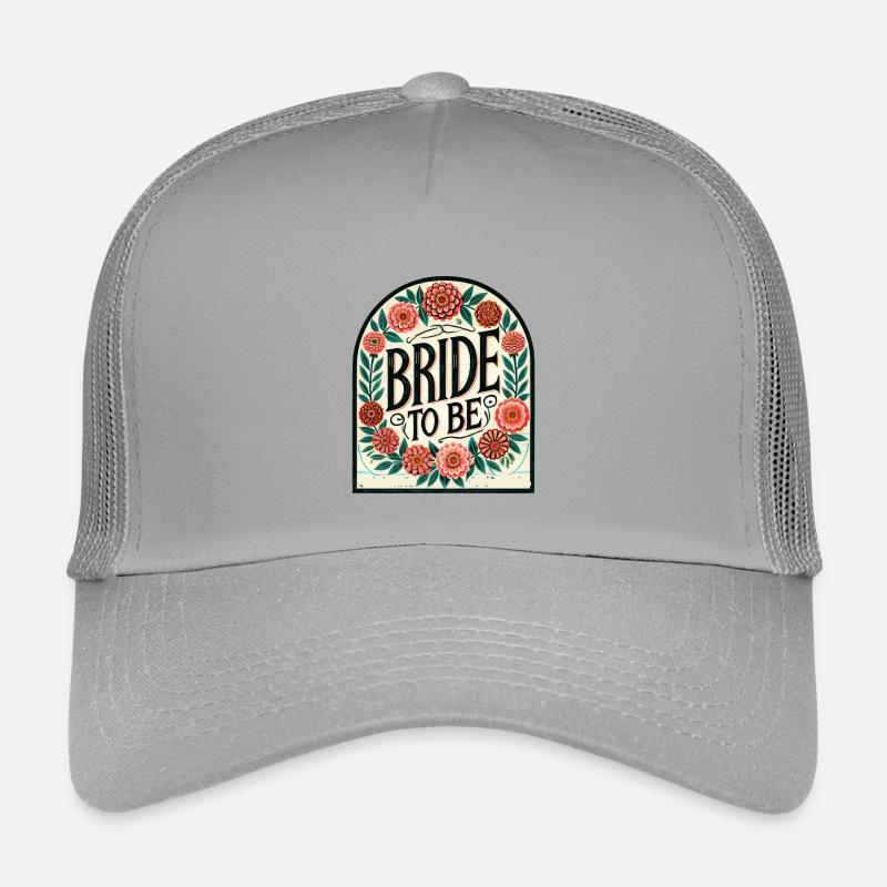 Signe floral de la future mariée Casquette trucker enfant