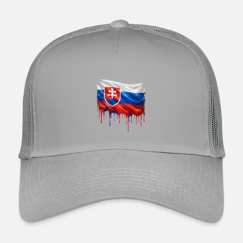 Drapeau Slovaquie Éclaboussures de couleur Casquette trucker enfant
