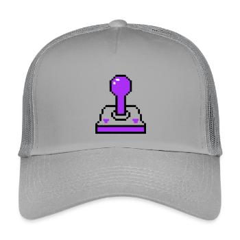 Arcade Joystick Retro Konsole - Kinder Trucker-Cap - Hellgrau - Vorne