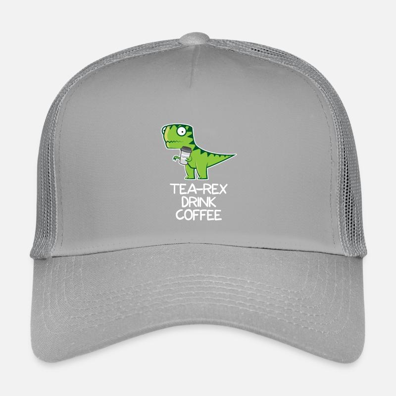 Tea Rex drink Coffee - funny Design Kinder Trucker-Cap