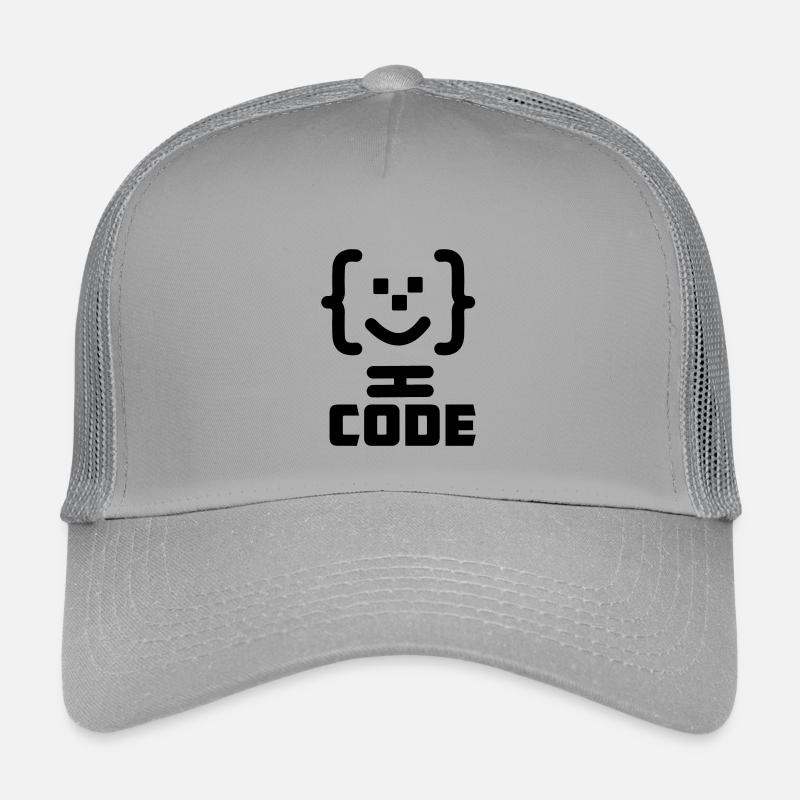 Hauptprogrammierer-Code-Logo mit Text CODE Kinder Trucker-Cap