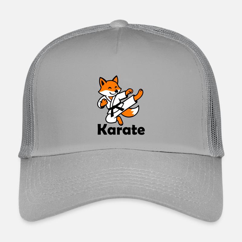 Karate Fuchs - Kinder Trucker-Cap - Hellgrau