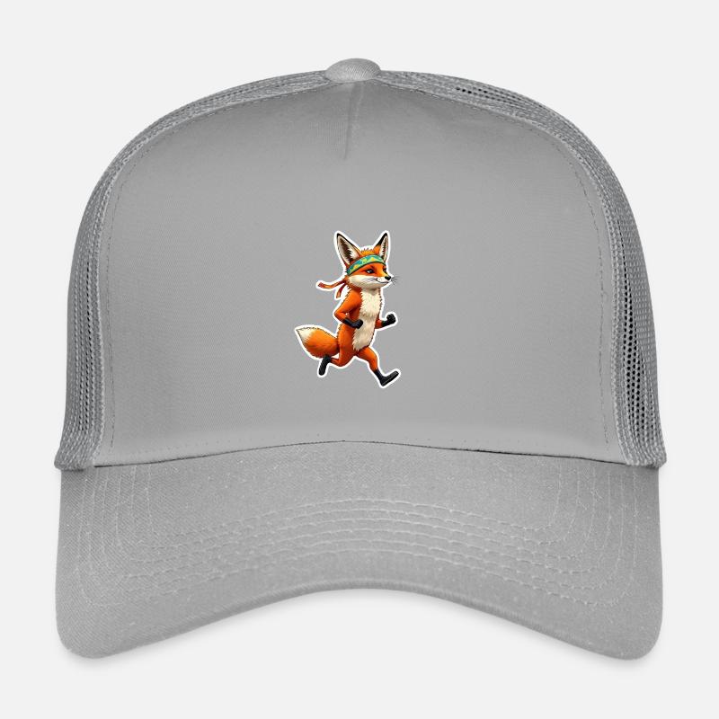 Let´s run, Fox - Kinder Trucker-Cap - Hellgrau