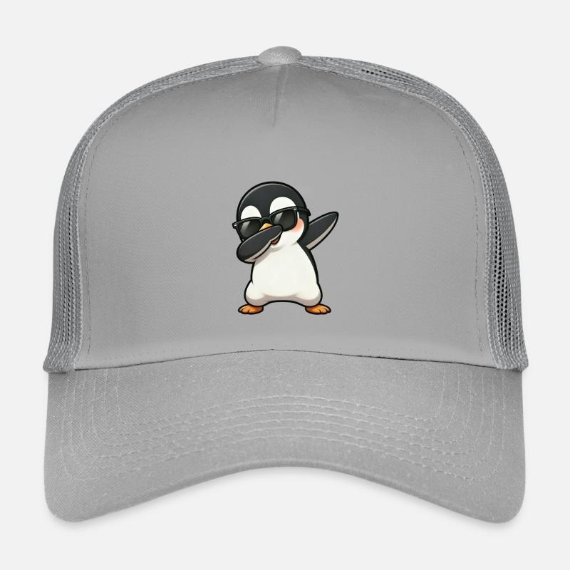 Dabbing Pinguin Kinder Trucker-Cap