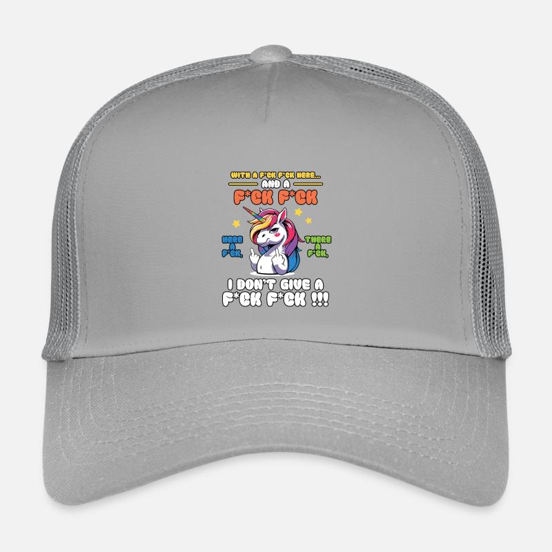Diction colorée de licorne espiègle Casquette trucker enfant