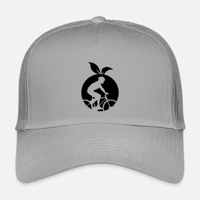Healthy fruit cyclist orange Kids’ Trucker Cap