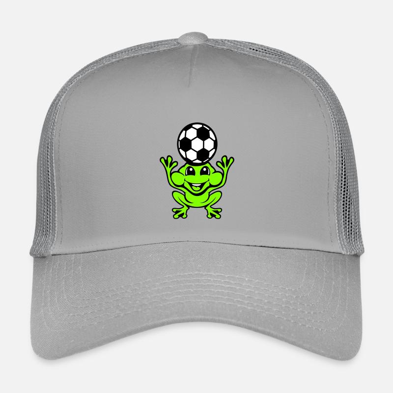 Frog Soccer Header Ball Playing Toad Kids’ Trucker Cap