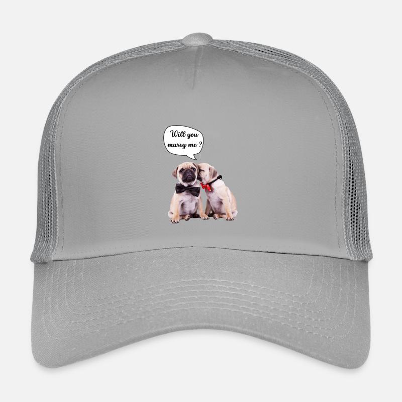 Willst du mich heiraten? - Kinder Trucker-Cap - Hellgrau