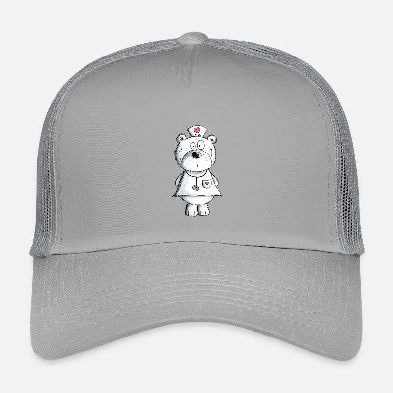 Krankenschwester Bär I Nurse Teddy Geschenk Arzt Kinder Trucker-Cap